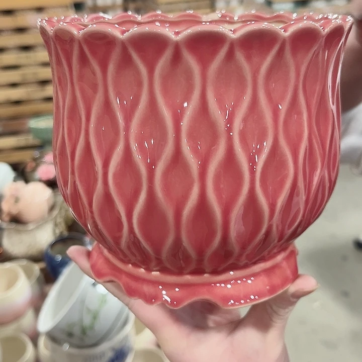 陶瓷陶瓷多肉植物花盆