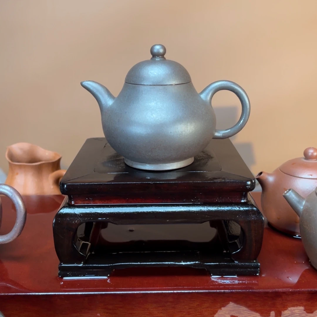 茶壶紫砂高端200cc紫泥欧乳壶高温