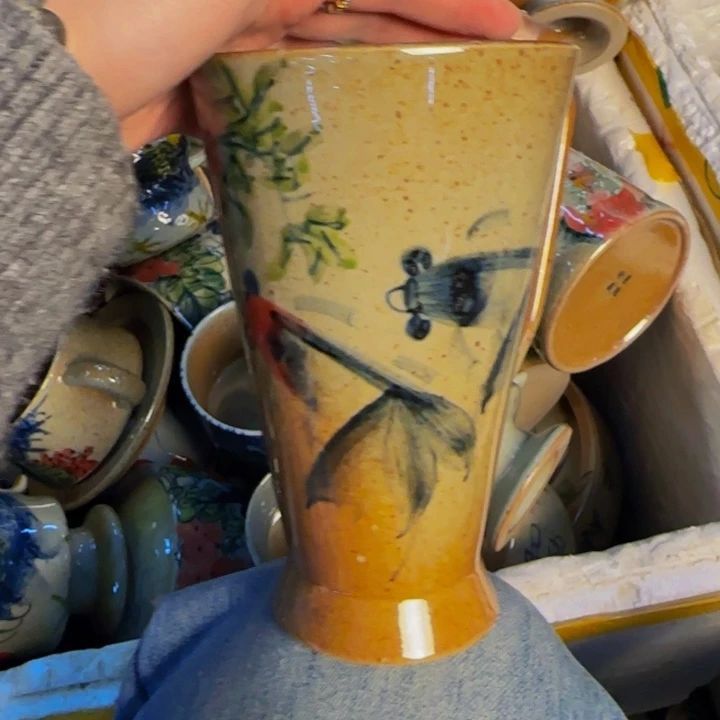 瓷片景德镇陶瓷手工手绘