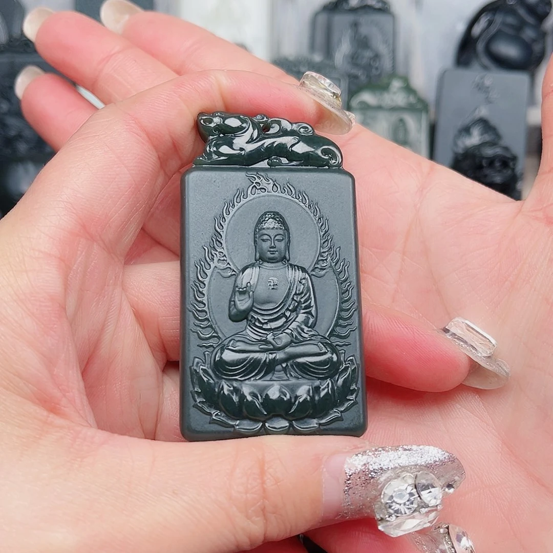 和田玉（青玉）颈饰未镶嵌