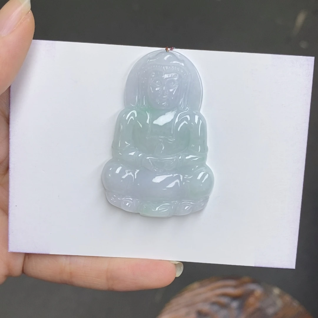 翡翠颈饰未镶嵌观音