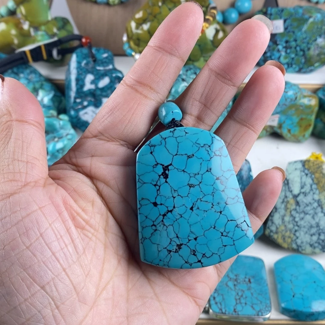 刚*好高瓷精品玉化蓝网花无事牌300c