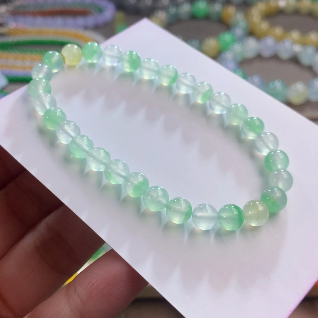 翡翠未镶嵌手链卡6