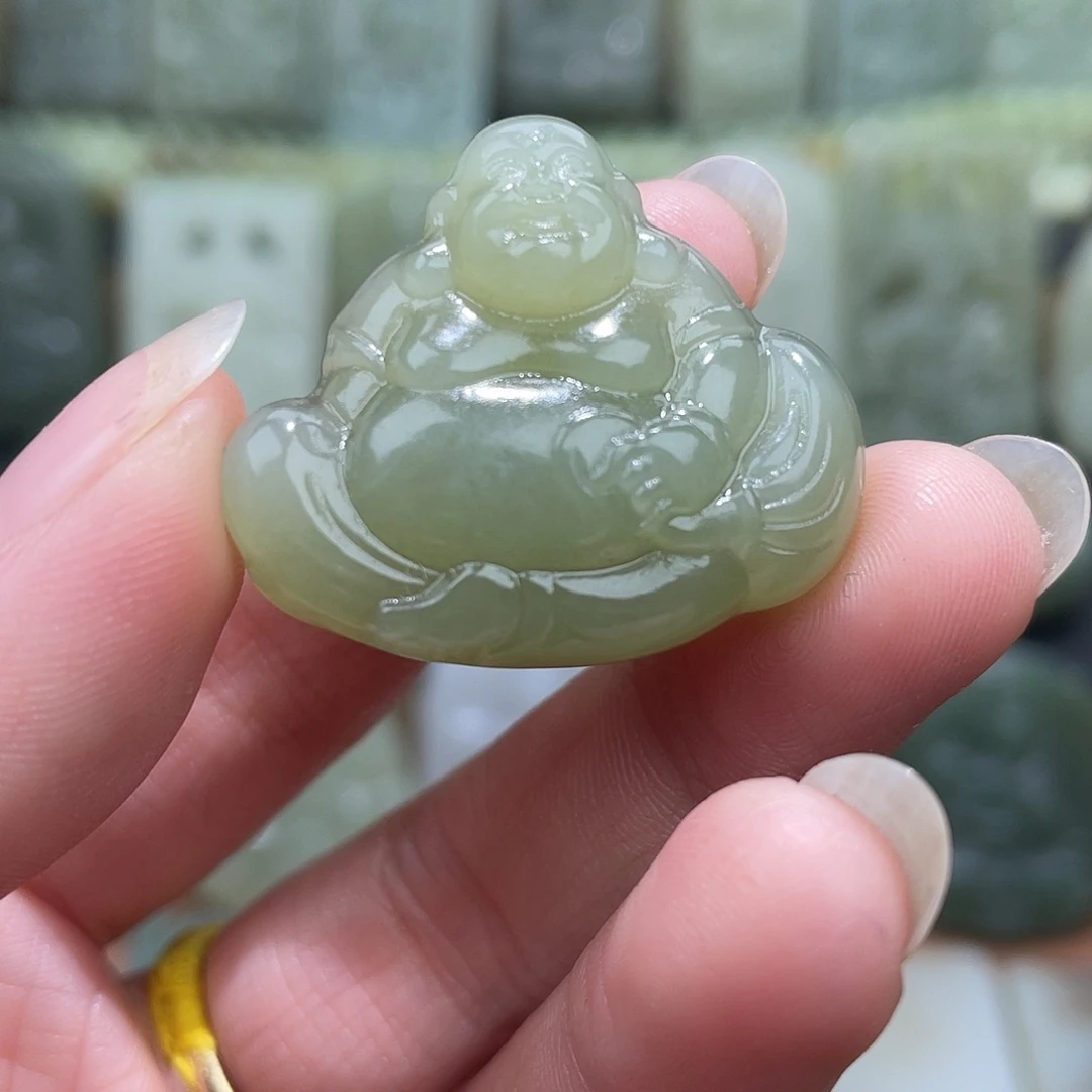 和田玉未镶嵌吊坠(不含链)