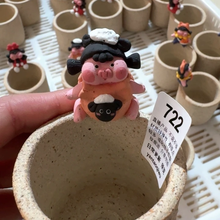 炏陶器物多肉花盆722