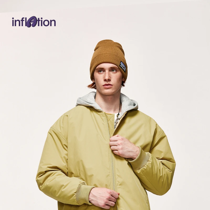 膨胀潮牌假两件可拆卸连帽飞行服2023秋冬新品潮牌宽松男夹克外套