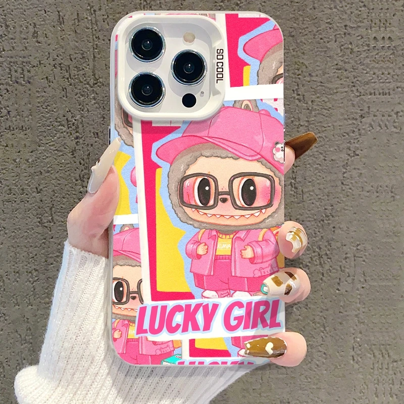 丸皮适用于苹果vivo华为小米可爱拉布布款可爱卡通手机壳女孩