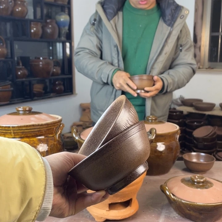 陶瓷手工碗两个手工碗两个