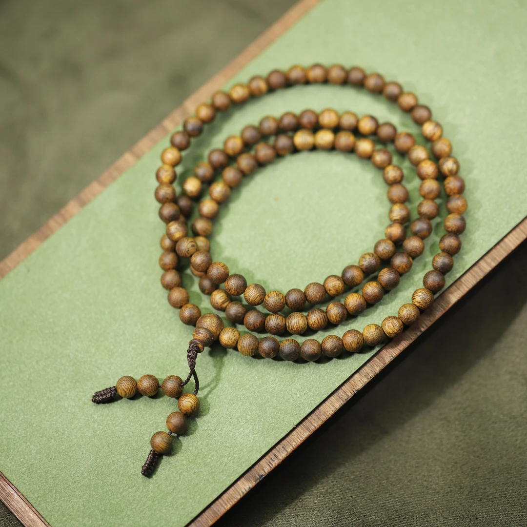 沉香【汪氏精品】棋楠圆珠精品108 CLG51427-F32 多样性发其一