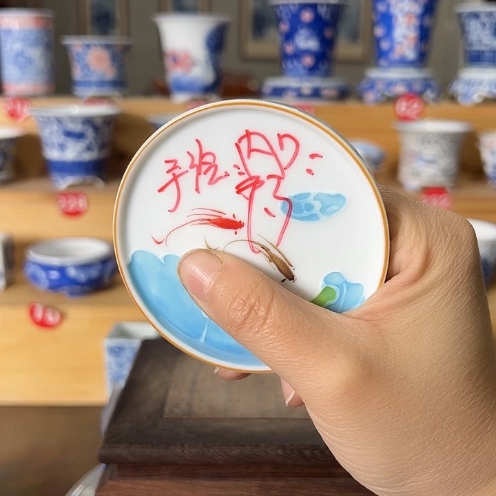 墨奈手绘陶瓷花盆