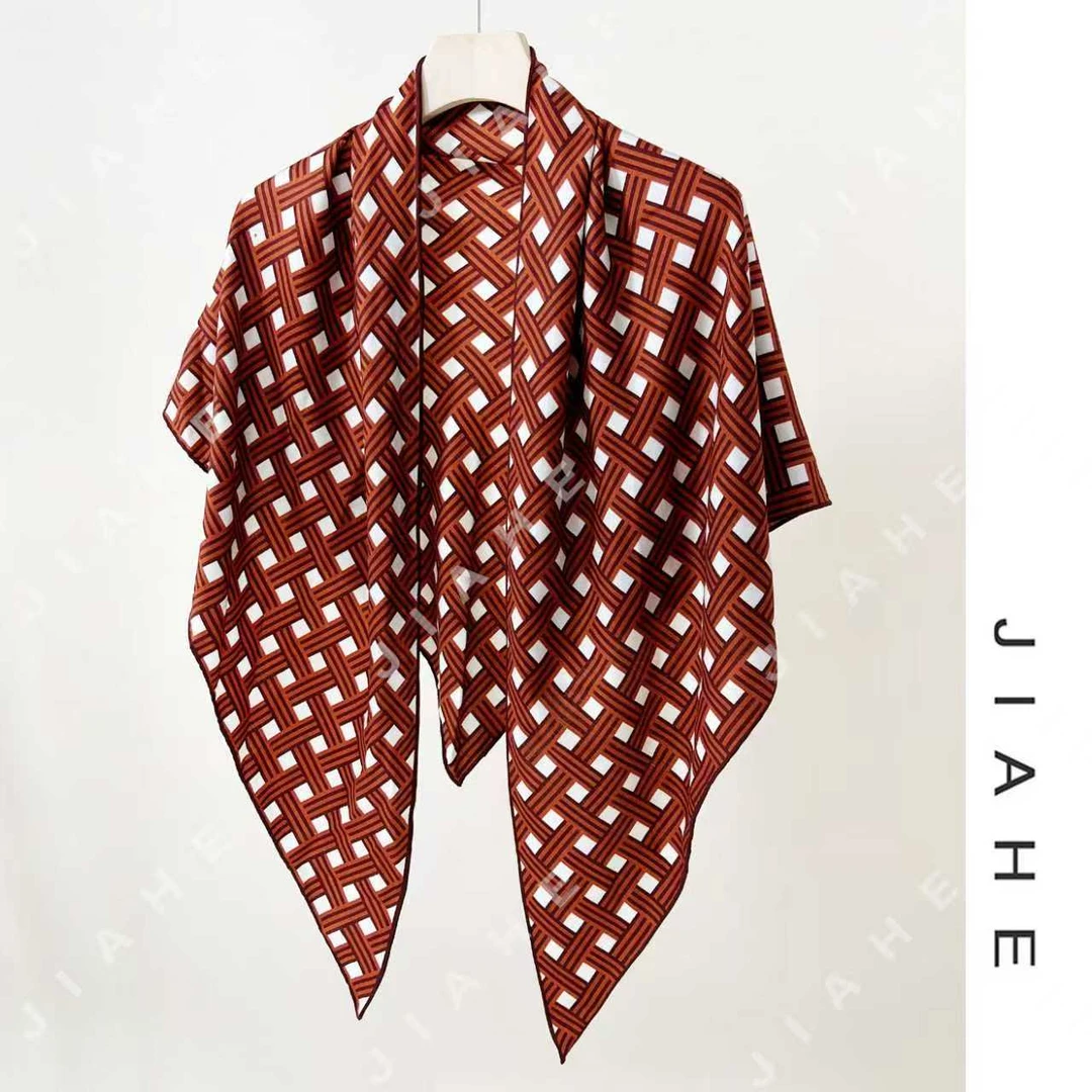 加禾【编条网序】重磅绵羊毛披肩围巾三角巾200*90