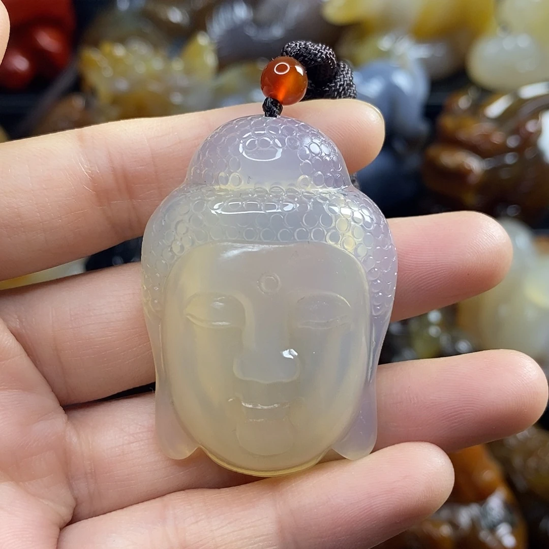 玛瑙/玉髓未镶嵌吊坠