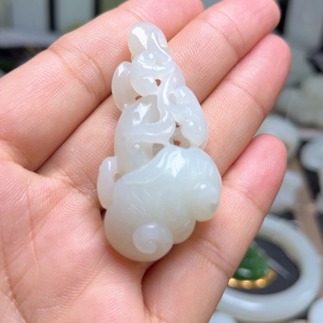 吊坠(不含链)未镶嵌和田玉