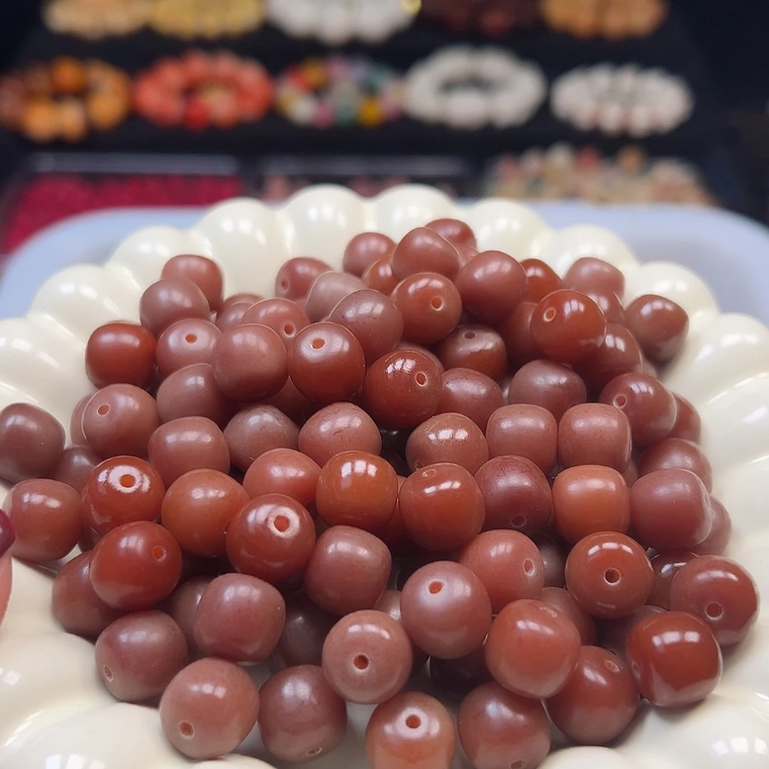 菩提根/象牙果手串卡12老料太妃糖500颗