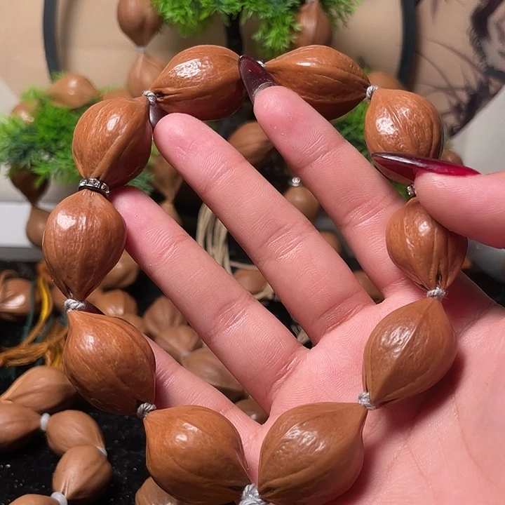 橄榄核手串/手链2.1鸡血红10