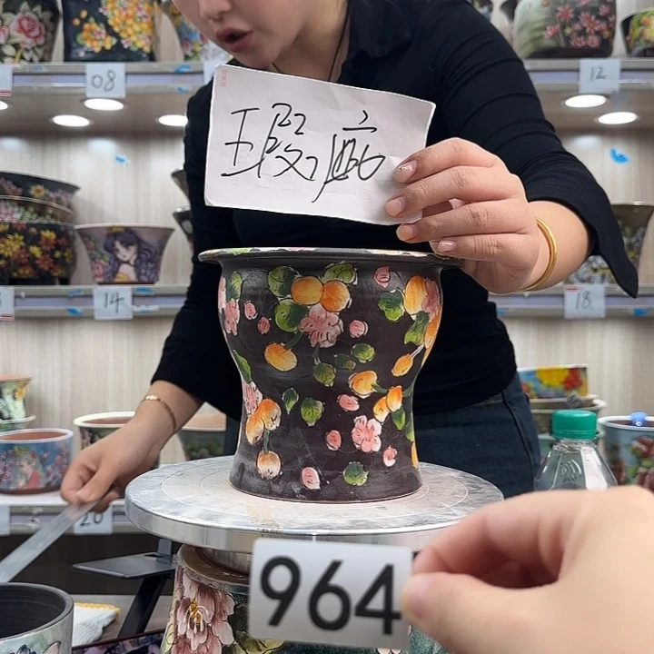 紫砂花盆瑕疵瑕疵964