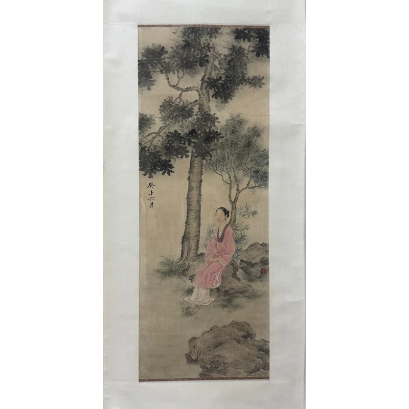 F19 《仕女图》   70x26cm   纸本立轴