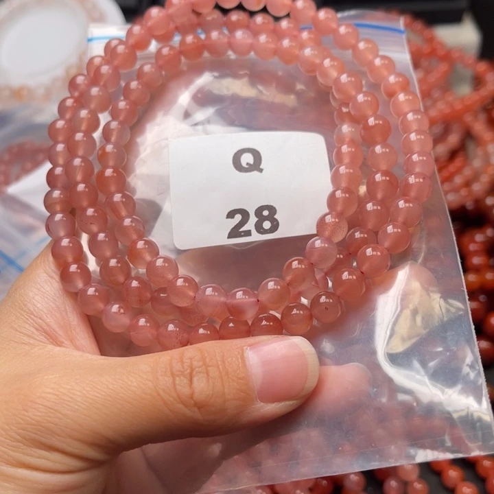 南红玛瑙未镶嵌多样性发货默认微瑕称重7mm