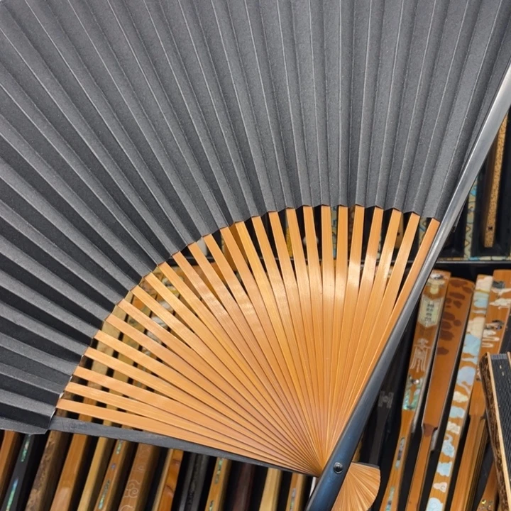 扇子乌木大骨28方秋扇挑战不可能