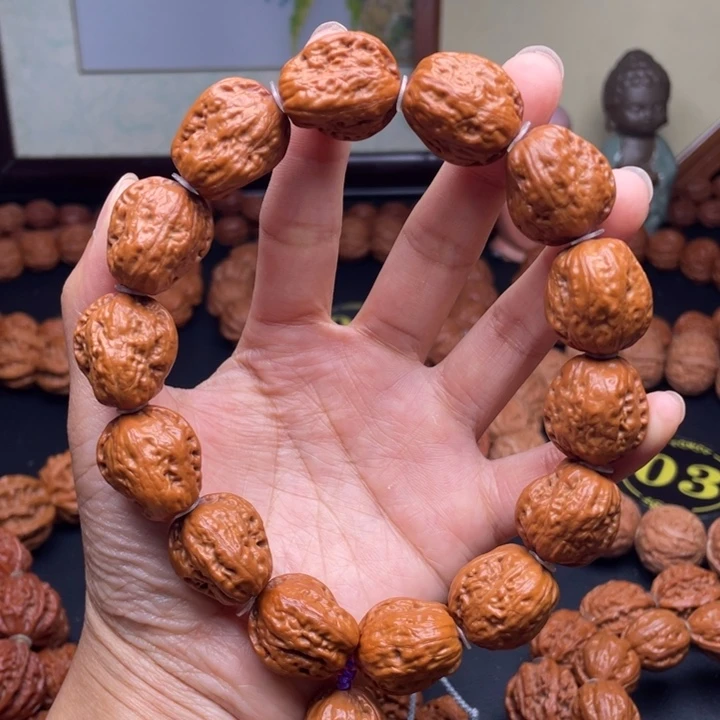 文玩核桃手串玉白菜