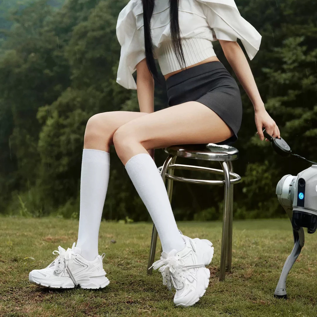 GGCC潮流复古做旧芭蕾风老爹鞋2025年秋季新款厚底增高休闲鞋女鞋