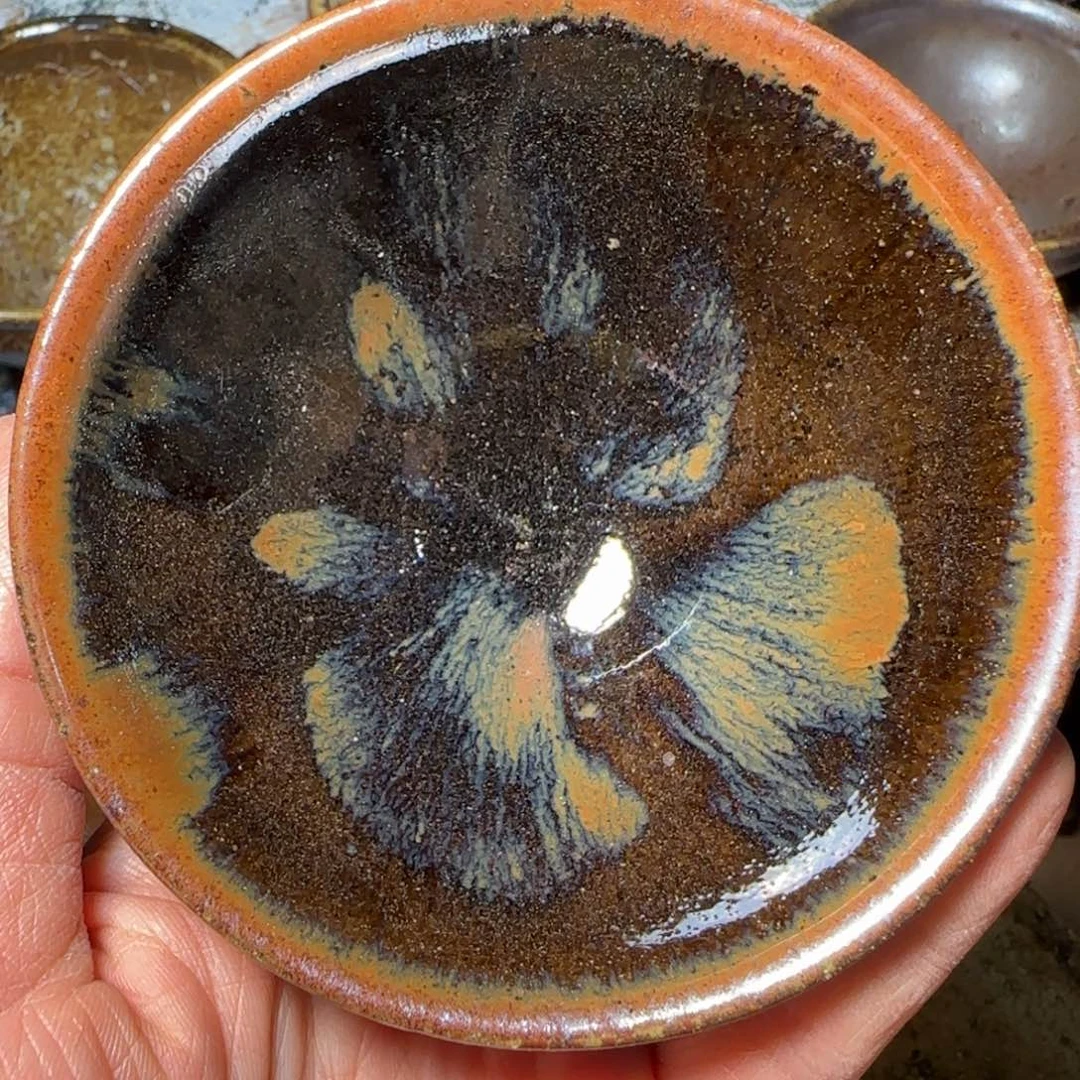 柴烧建盏茶盏茶杯948
