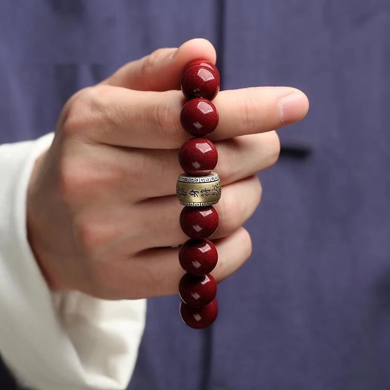 含辰砂工艺品朱砂紫金砂十二生肖百搭款男女手串