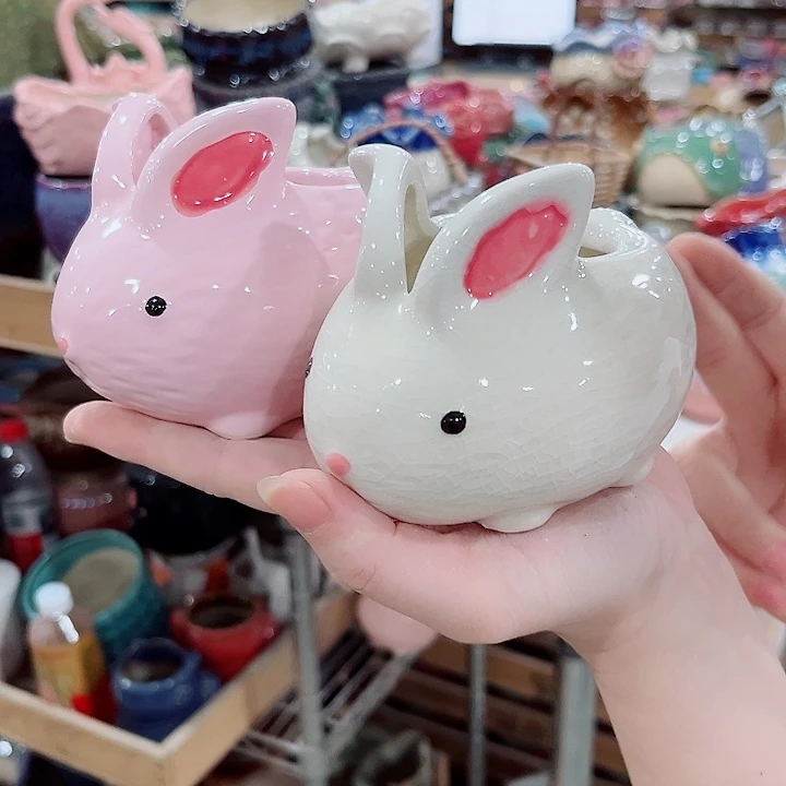 有孔.凑单10元陶瓷花盆发货！