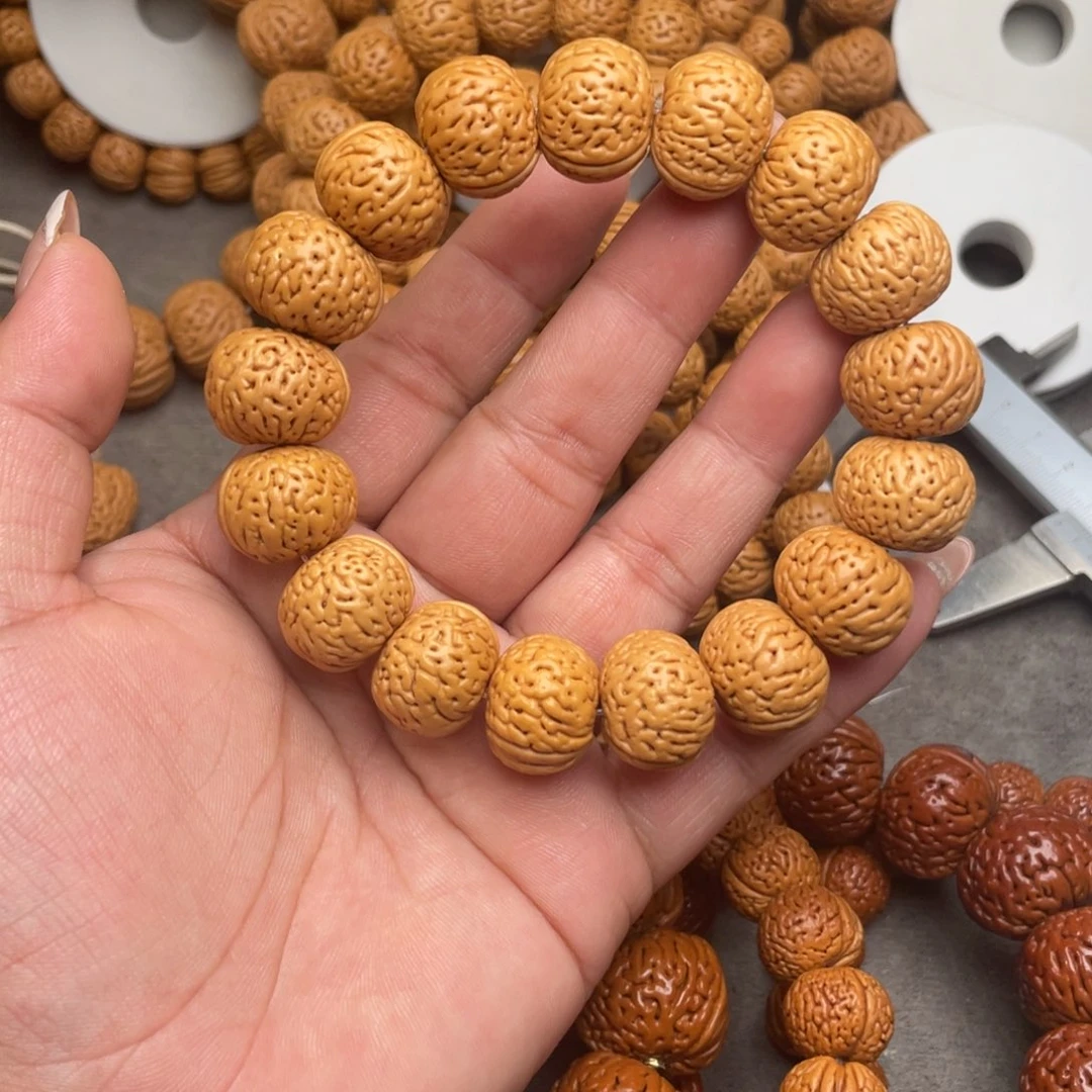 手串桃核桃核磨盘闪26