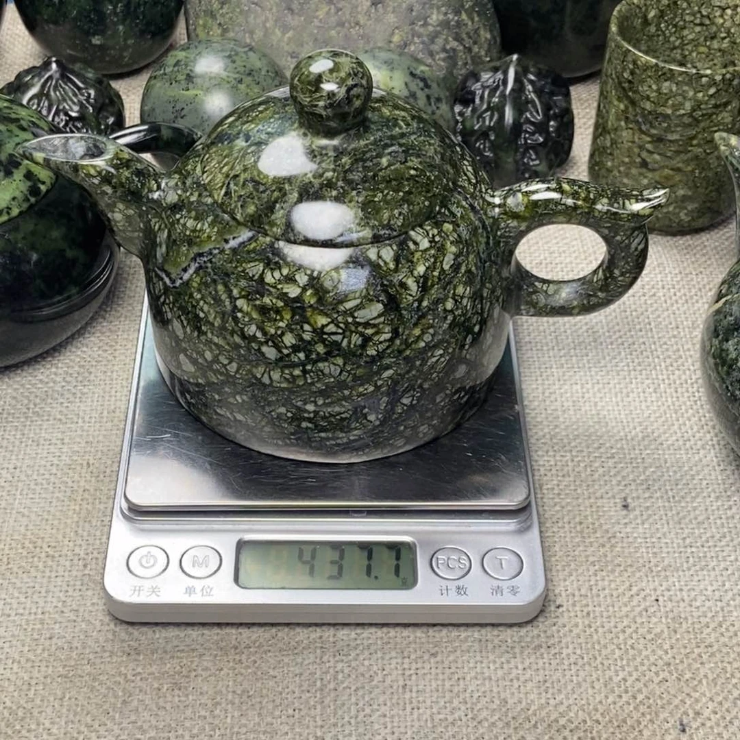 蛇纹石玉未镶嵌壶水*合