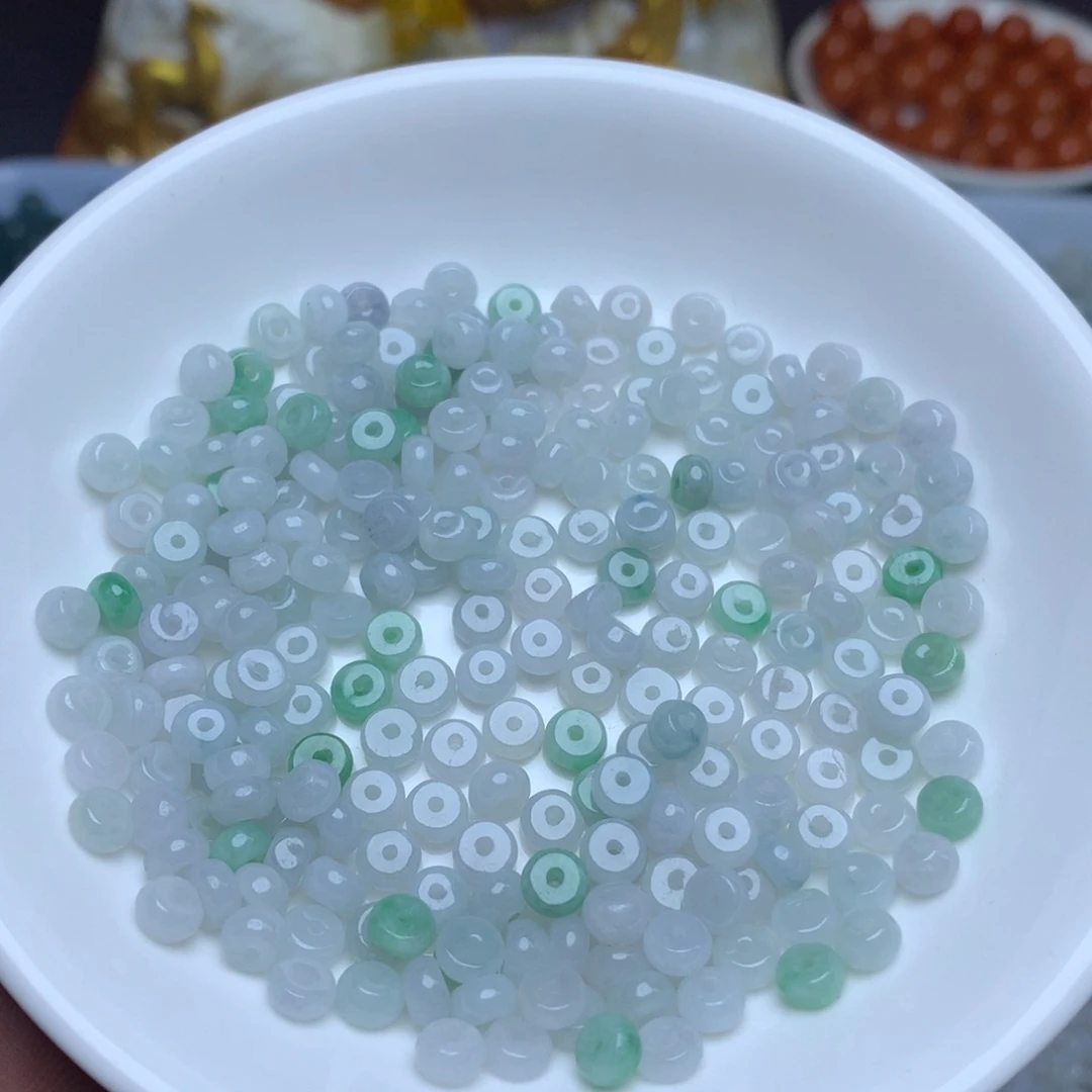 【闪购商品】翡翠手链未镶嵌卡3乘5算盘50颗