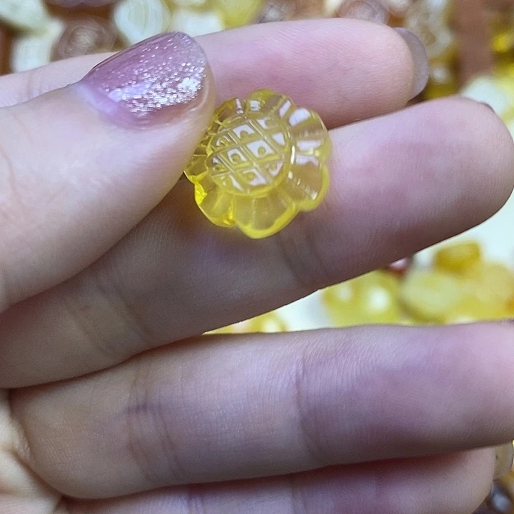 橄榄核吊坠向日葵