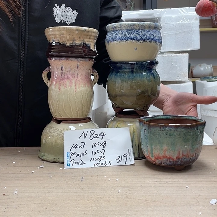 粗陶多肉花盆微瑕824