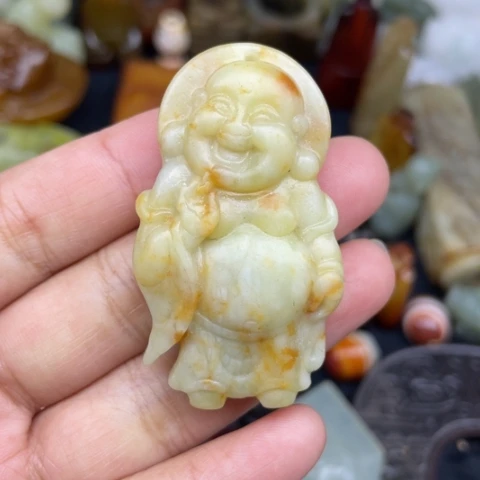 蛇纹石玉未镶嵌颈饰107