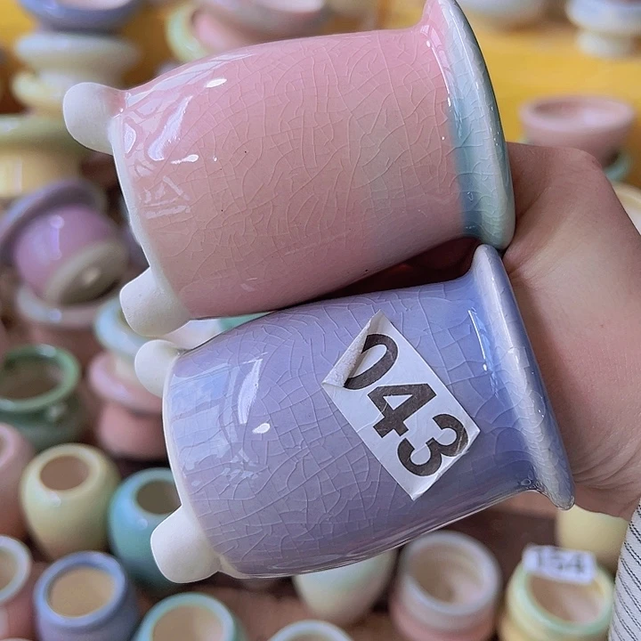 红陶陶瓷花盆当场满12包邮