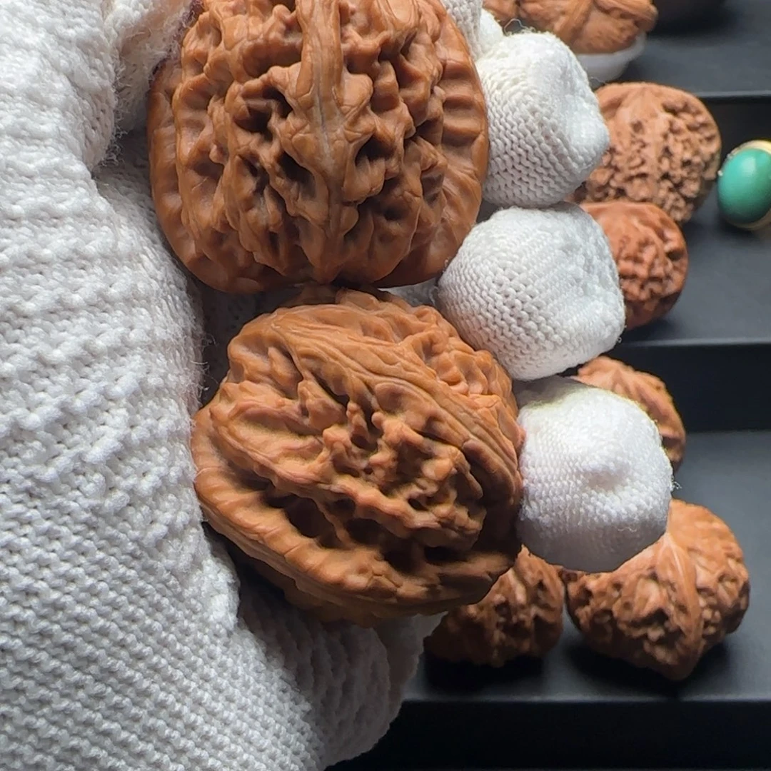 岁***、吊坠文玩核桃红锦鲤44