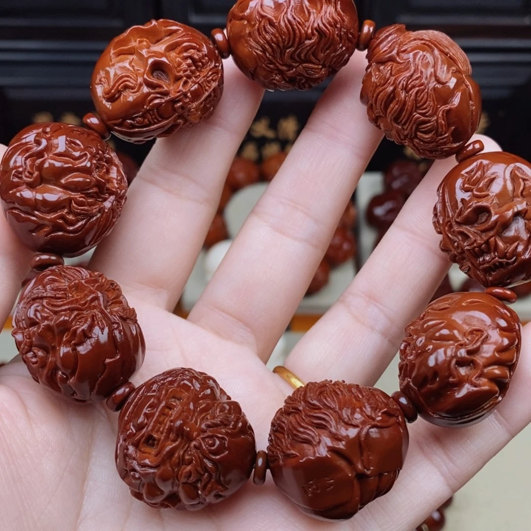吊坠橄榄核佛魔一念