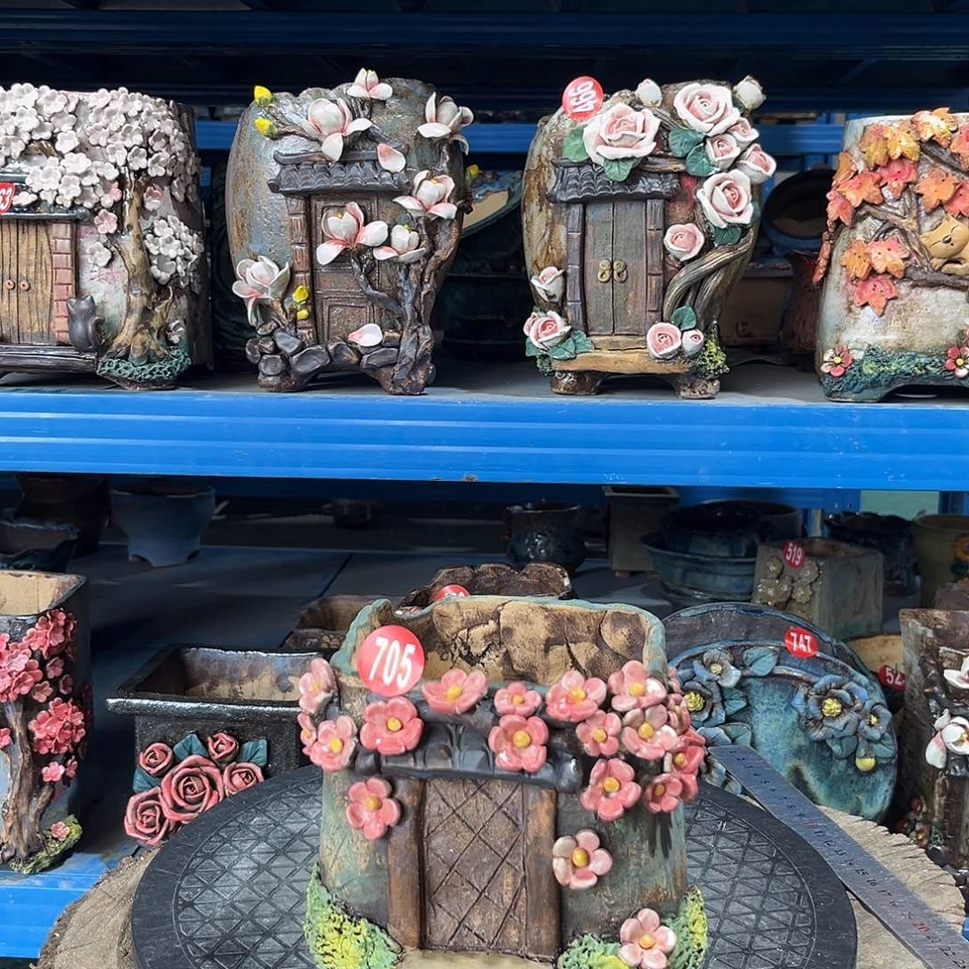 微瑕705 号陶然花器手工花盆