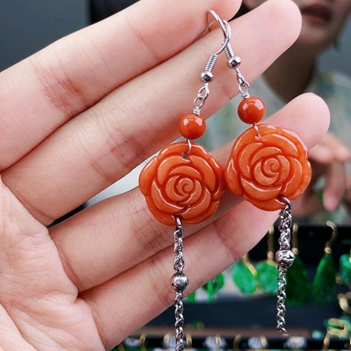 翡翠耳饰未镶嵌饰品