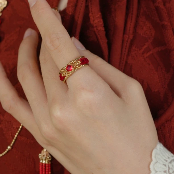 吾珥 铜合金戒指 瑞蛇衔岁系列·戒指/WEJZ04 原创设计师中式蛇年