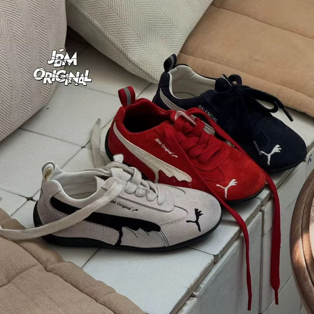 儿童德训鞋2025秋季新款女童防滑运动板鞋休闲男童时尚阿甘鞋2509