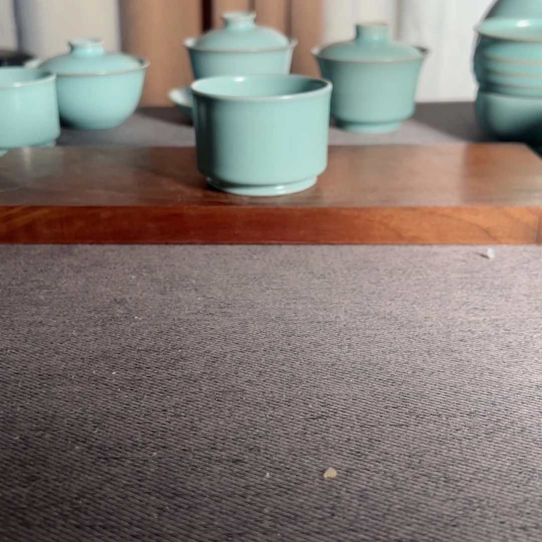 杯王国奇粉青釉精工清心杯