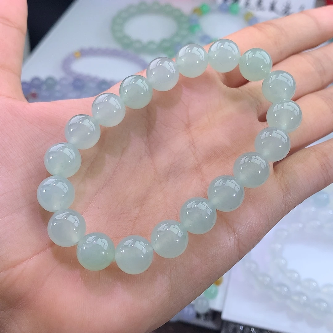 未镶嵌手链翡翠冰甜绿手串