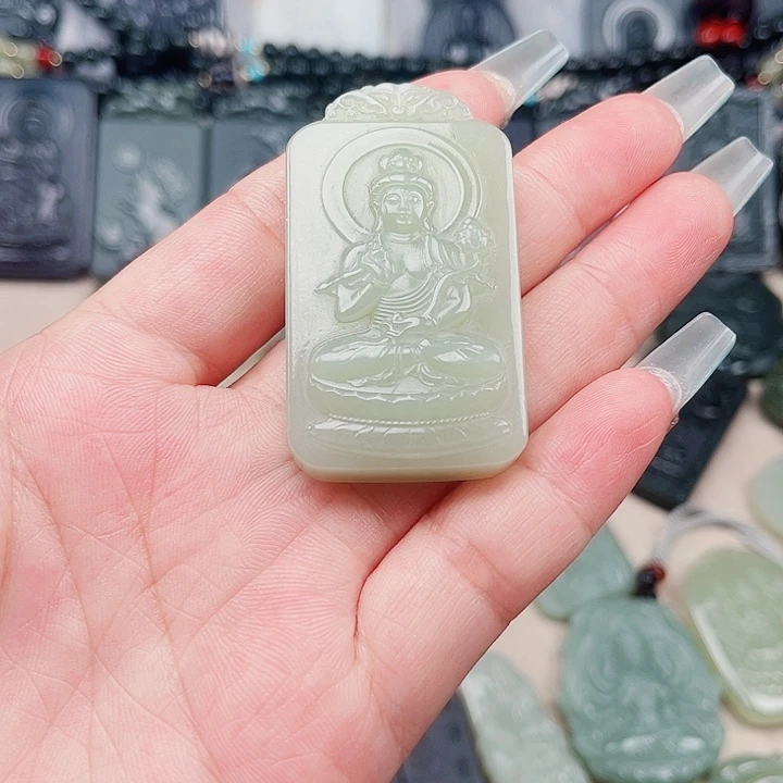 和田玉未镶嵌颈饰