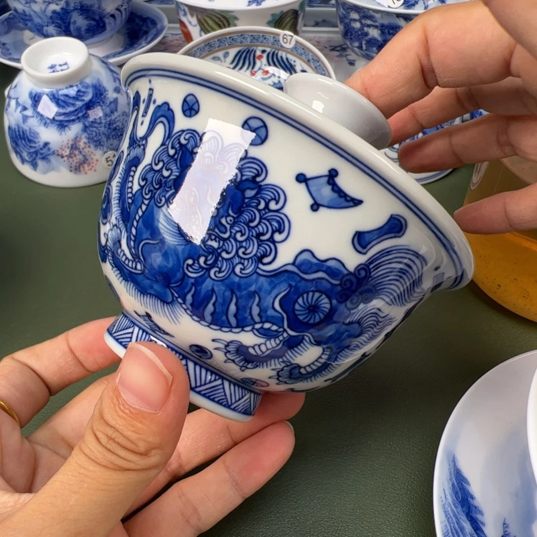 景德镇纯手工纯手绘茶具木木65