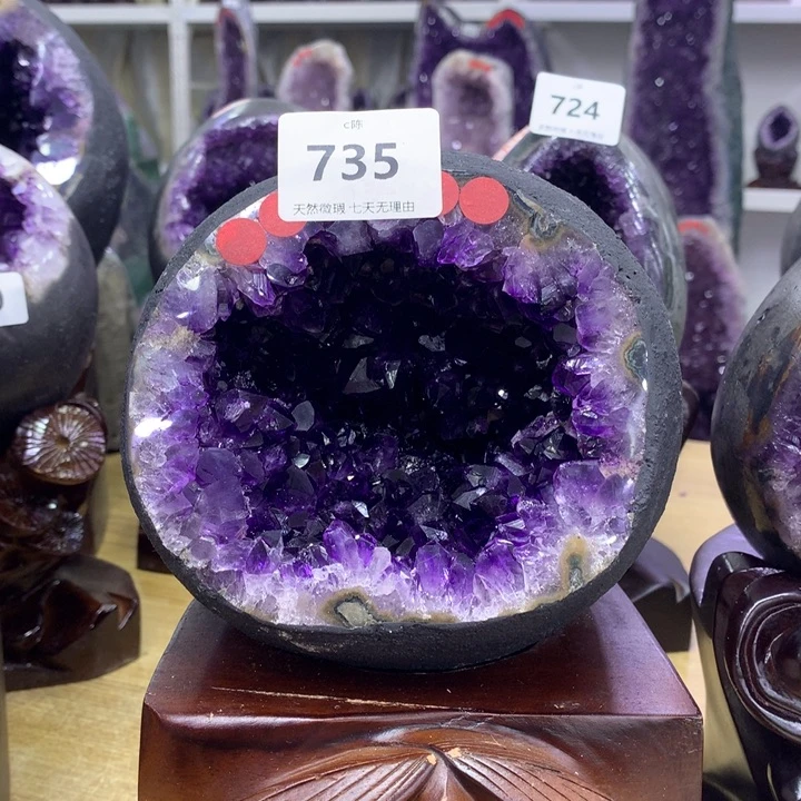 未镶嵌紫晶大型摆件（非配饰）紫水晶735