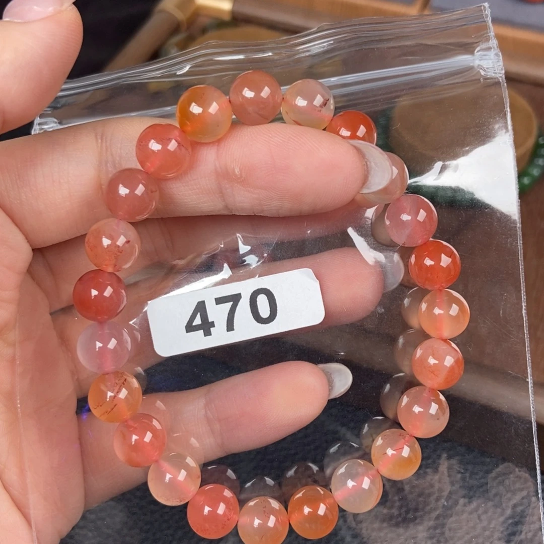 南红玛瑙未镶嵌手链卡9