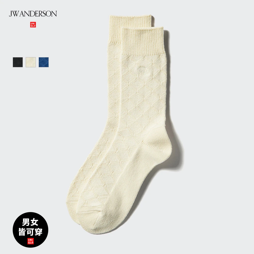 优衣库合作款/男装女装HEATTECH袜子/长袜保暖472287
