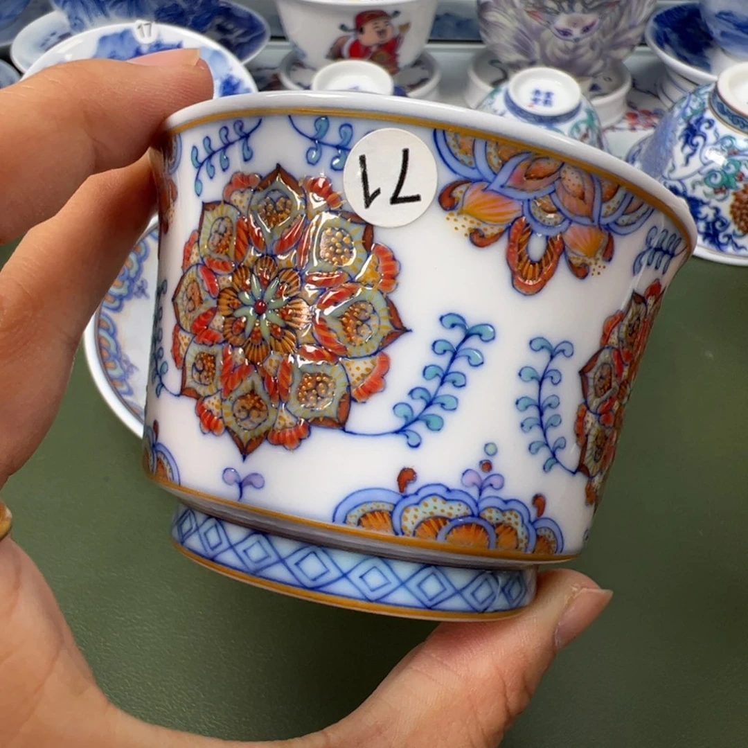 陶瓷景德镇纯手工纯手绘茶具木木71