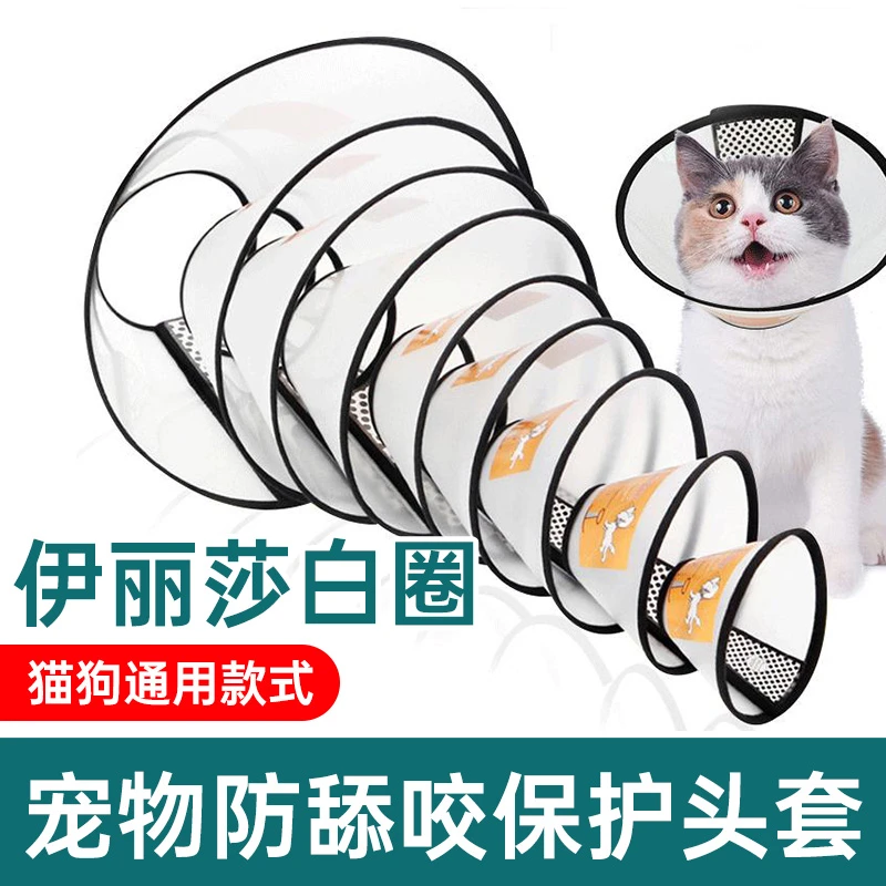 伊丽莎白猫圈狗狗猫咪项圈脖套防舔咬圈软伊莉莎白圈宠物头套项圈
